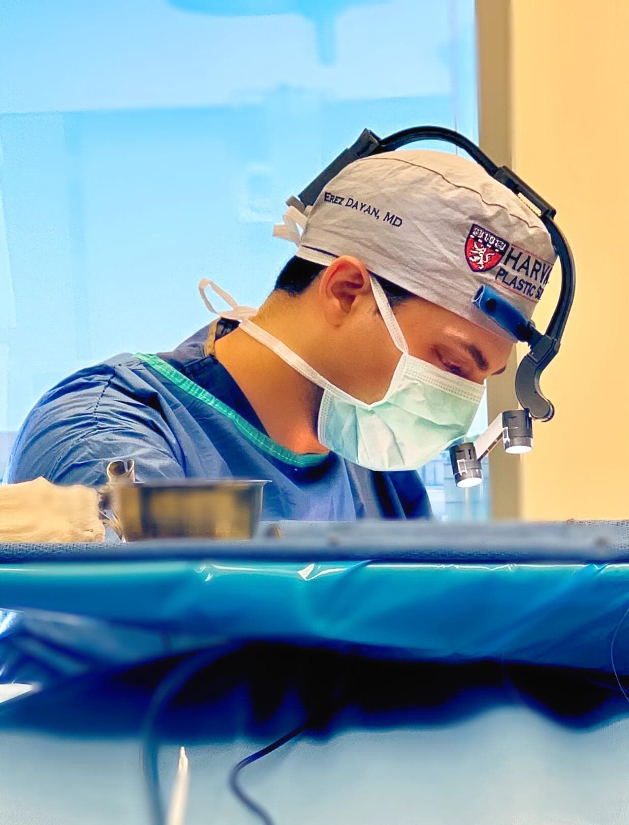 Dr. Dayan during surgery